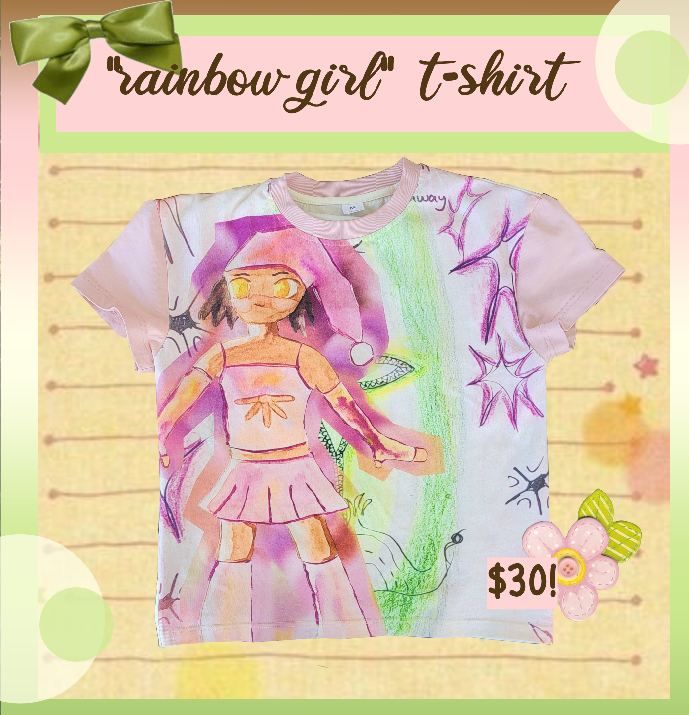 RAINBOW GIRL TEE (PRE-ORDER)