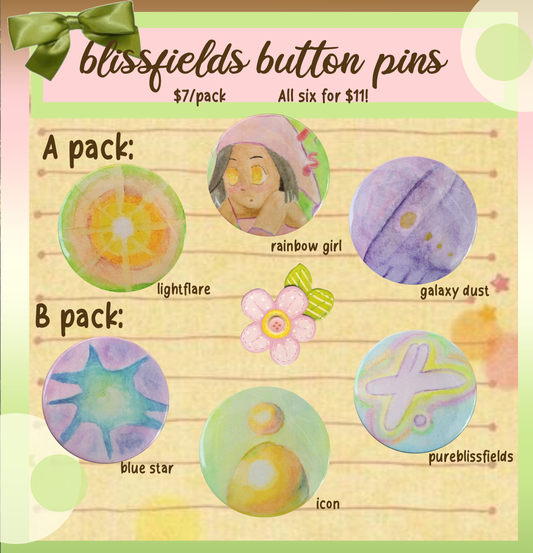 BLISS BUTTON PINS PACK